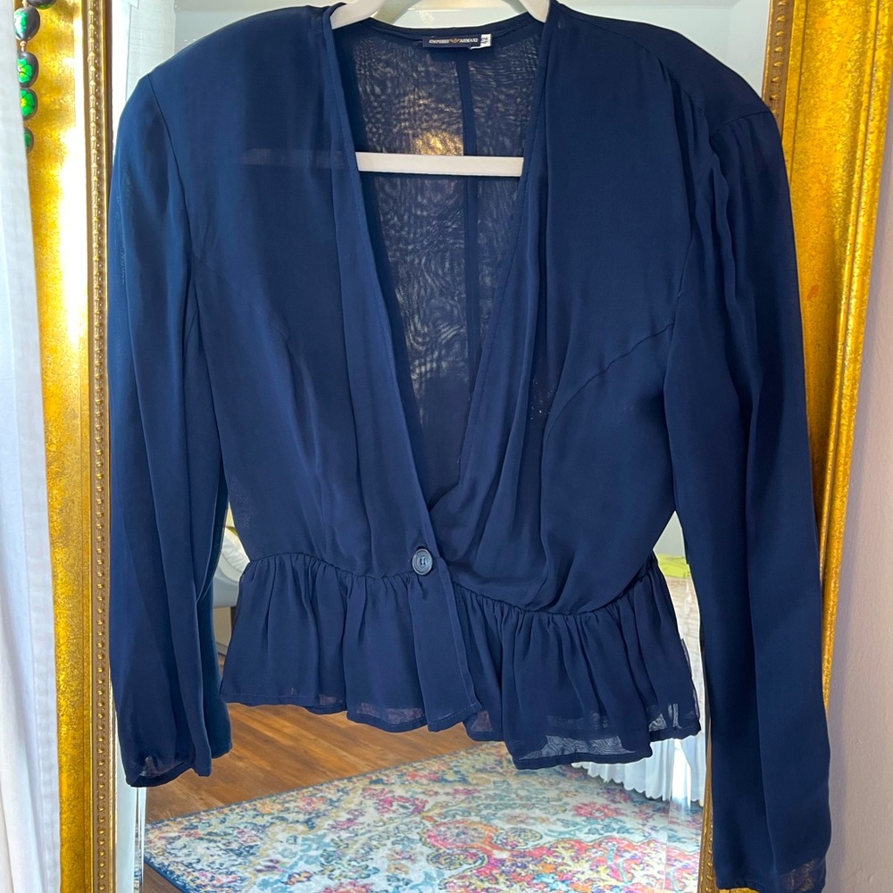 Vintage Emporio Armani Sheer Top/Jacket